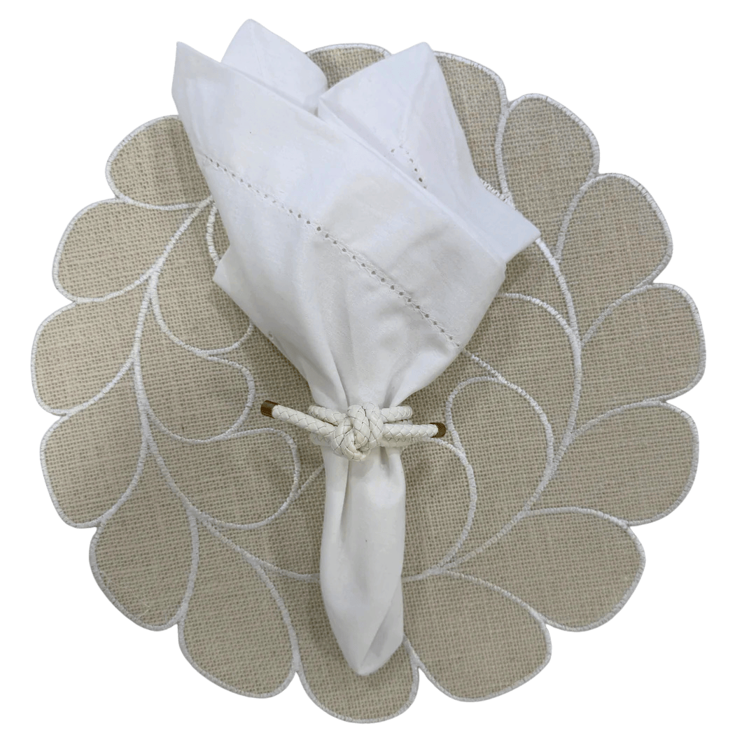 FineLeaf Jogos Americanos KIT White  - 3  PEÇAS