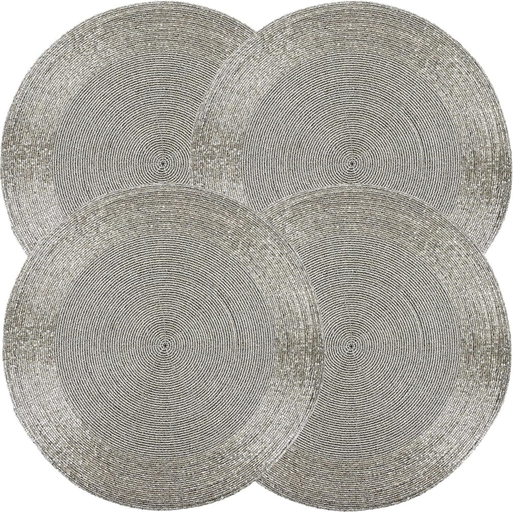 FineLeaf Jogos Americanos silver Jogo Americano <br> BEADS