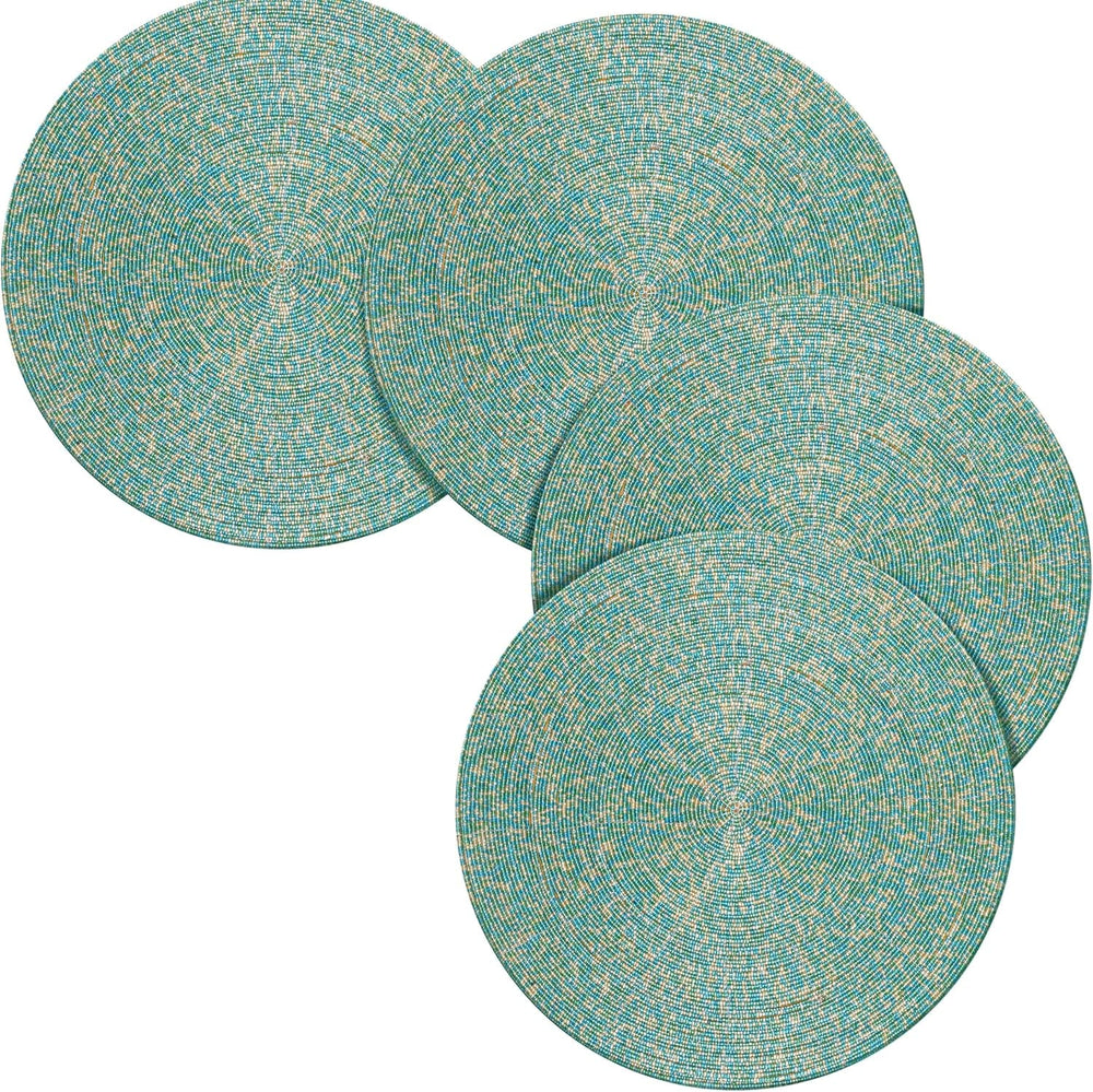 Jogo Americano Beads Turquesa, Kit com 4