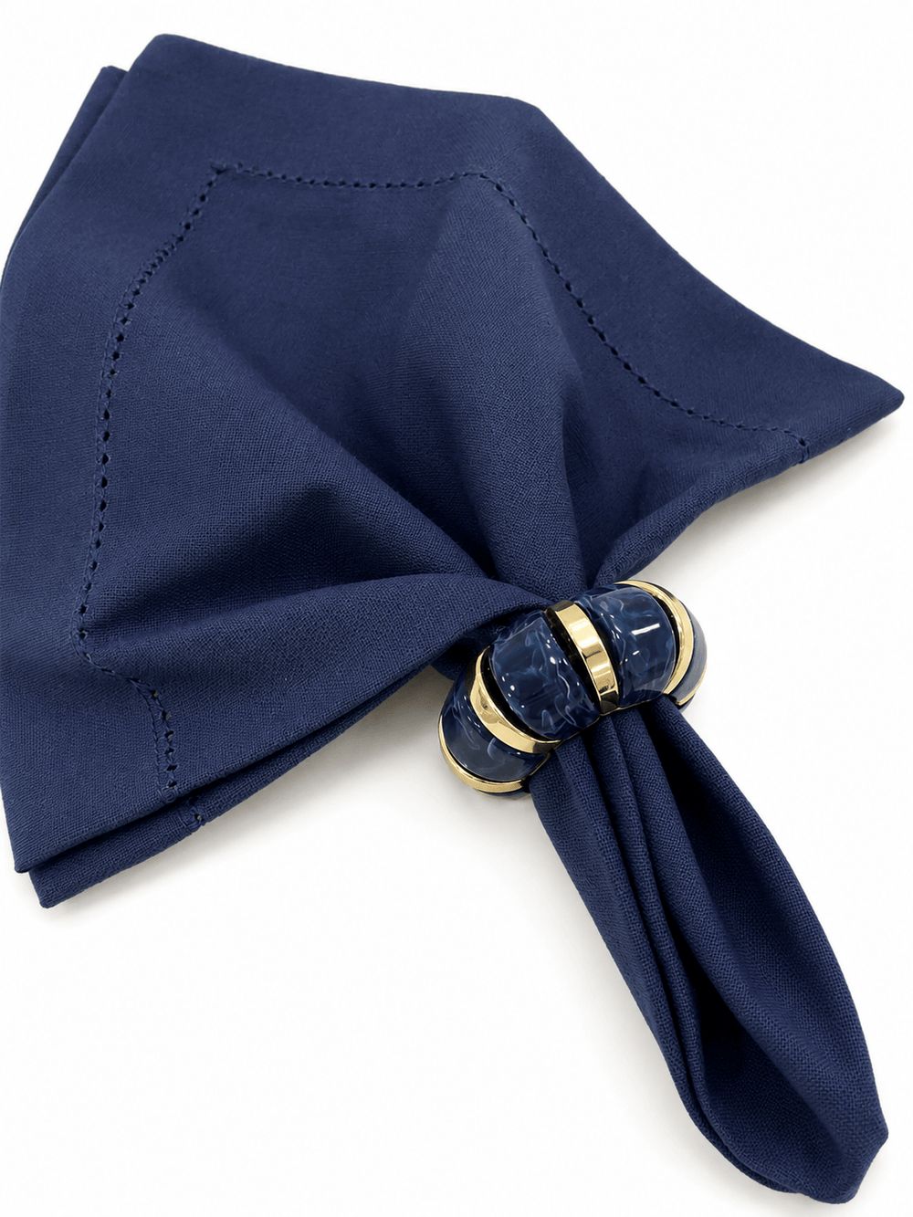 FineLeaf Porta Guardanapos Aura Azul <br> kit com 4 Unidades