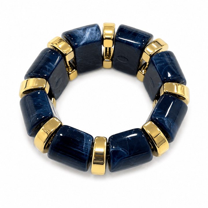 FineLeaf Porta Guardanapos Aura Azul <br> kit com 4 Unidades