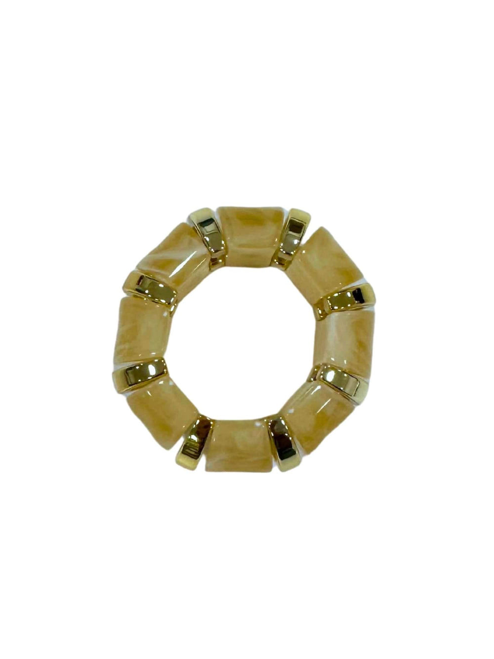 FineLeaf Porta Guardanapos Aura Gold  <br> kit com 4 Unidades