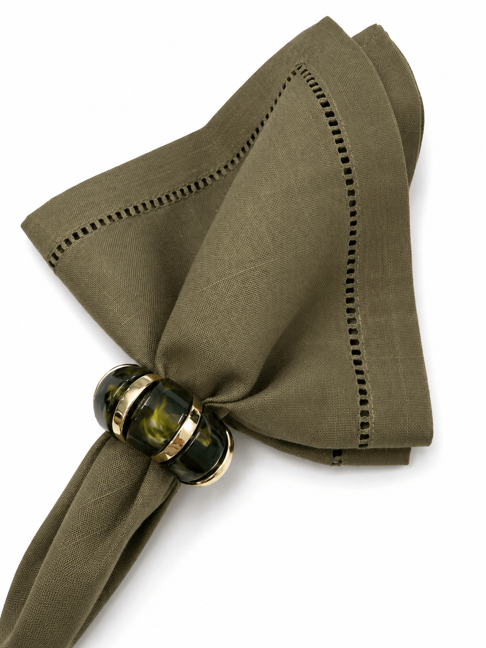 FineLeaf Porta Guardanapos Aura Verde <br> kit com 4 Unidades