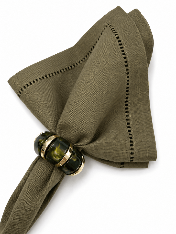 FineLeaf Porta Guardanapos Aura Verde <br> kit com 4 Unidades