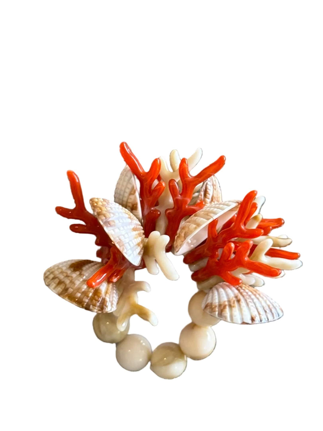 FineLeaf Porta Guardanapos Coral  <br> kit com 4 Unidades