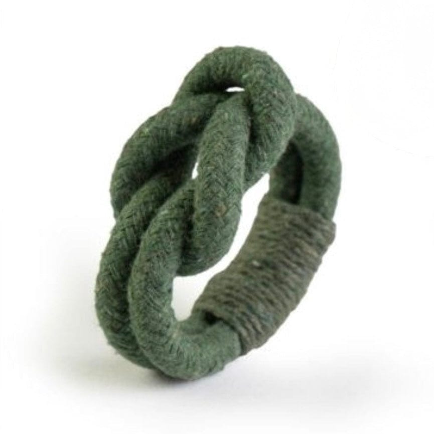 FineLeaf Porta Guardanapos Cordão Verde <br> kit com 6 unidades