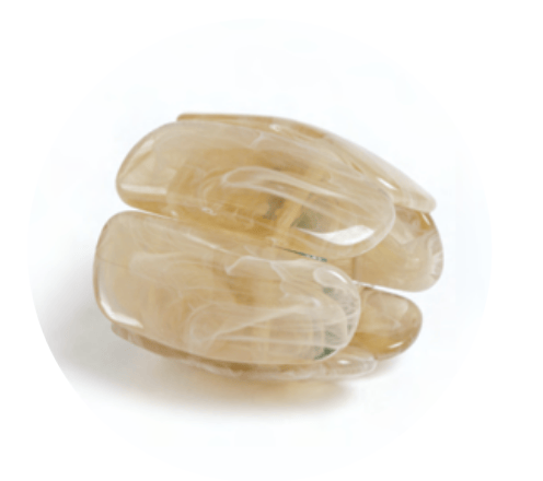 FineLeaf Porta Guardanapos Mônaco Marfim   <br> kit com 4 Unidades