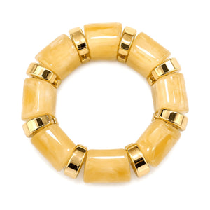 Porta Guardanapos Aura Dourado, Kit com 4