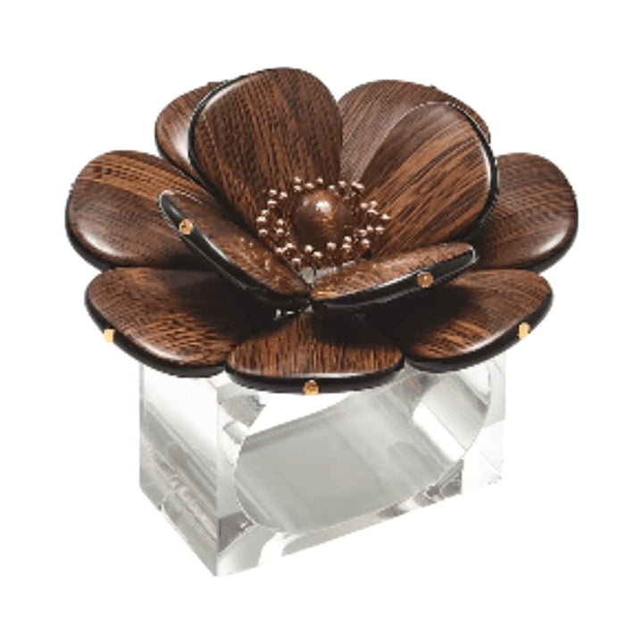 FineLeaf Porta Guardanapos Porta Guardanapos Begonia – KIM SEYBERT - kit com 4 unidades