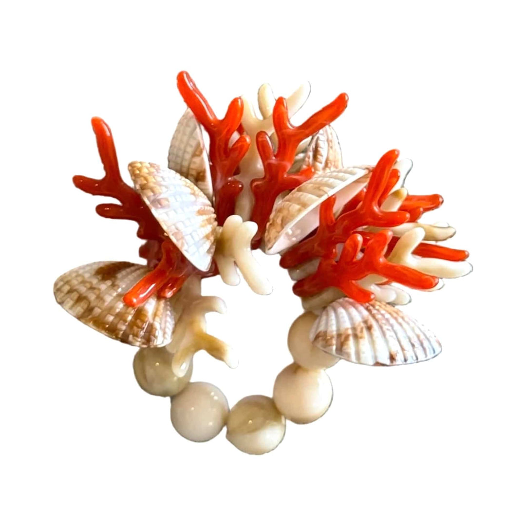 FineLeaf Porta Guardanapos Porta Guardanapos Coral – kit com 4 Unidades