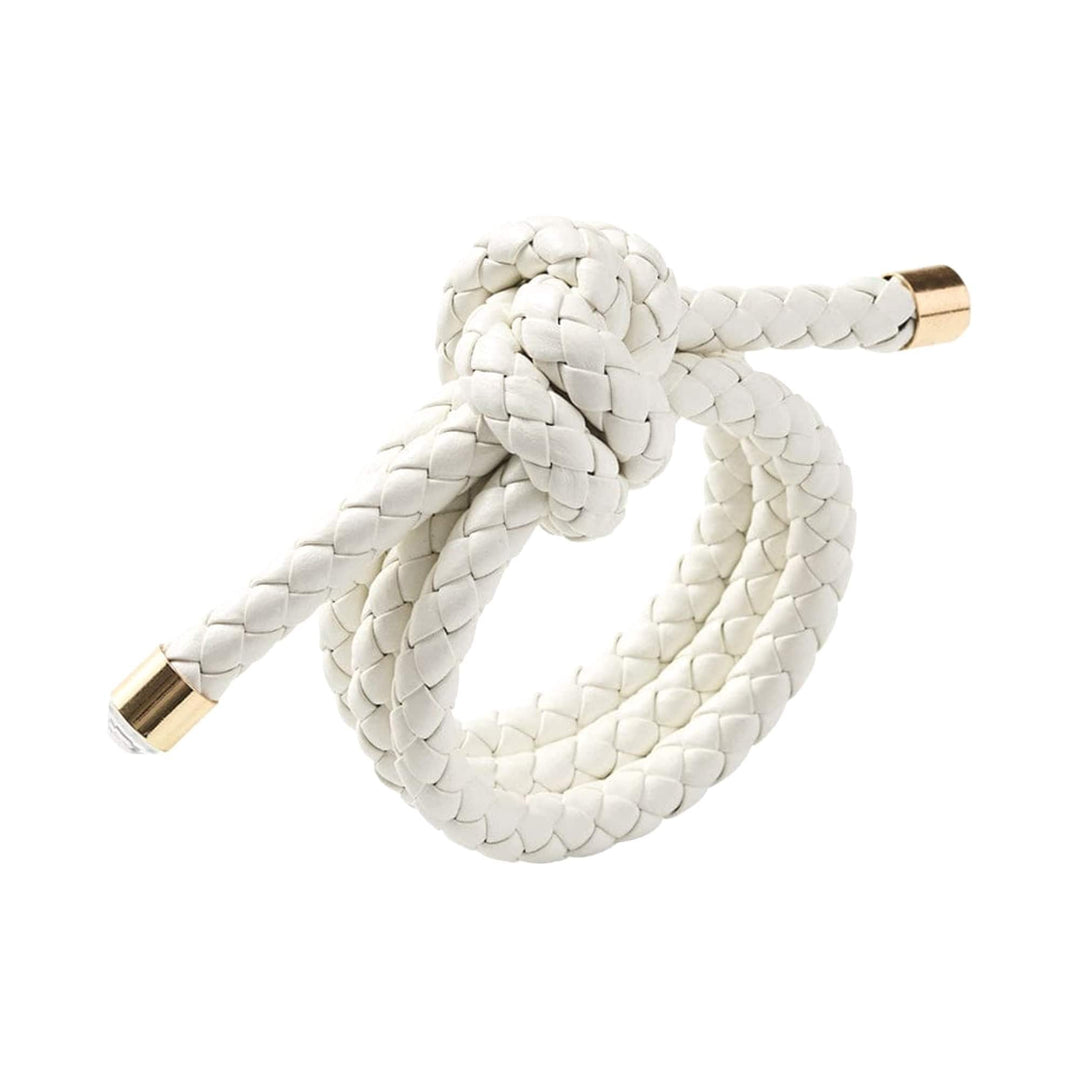 FineLeaf Porta Guardanapos Porta Guardanapos Rope – KIM SEYBERT Branco - kit com 4 unidades