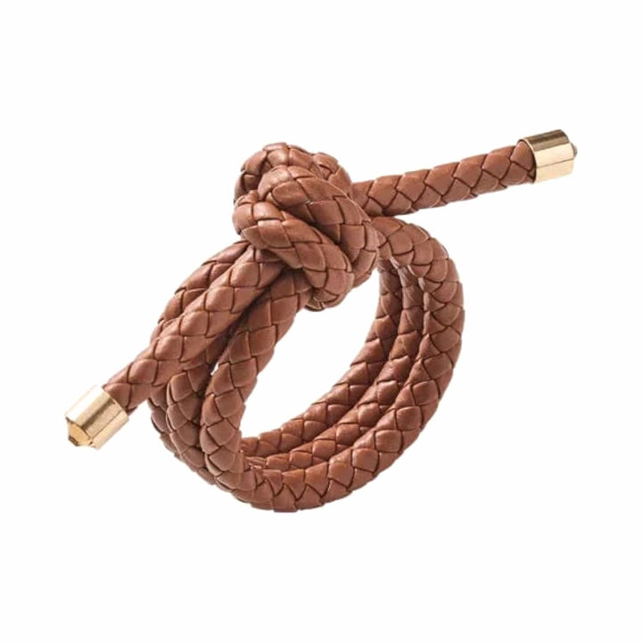 FineLeaf Porta Guardanapos Porta Guardanapos Rope – KIM SEYBERT Camel - kit com 4 unidades