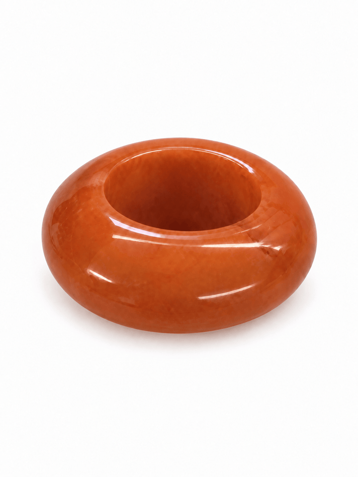 FineLeaf Porta Guardanapos Quartzo Ambar <br> kit com 4 Unidades