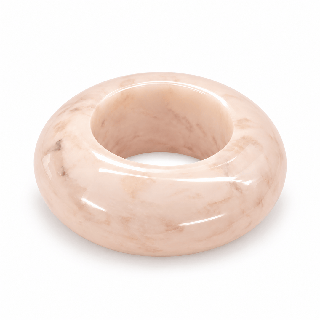 FineLeaf Porta Guardanapos Quartzo Rose <br> kit com 4 Unidades