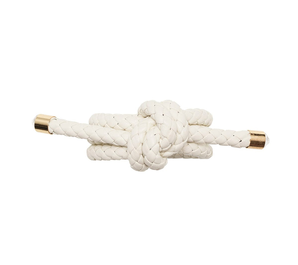 FineLeaf Porta Guardanapos Rope <br> KIM SEYBERT Branco - kit com 4 unidades