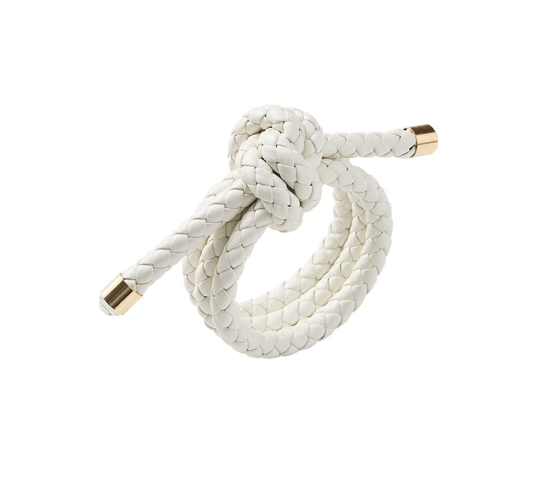 FineLeaf Porta Guardanapos Rope <br> KIM SEYBERT Branco - kit com 4 unidades