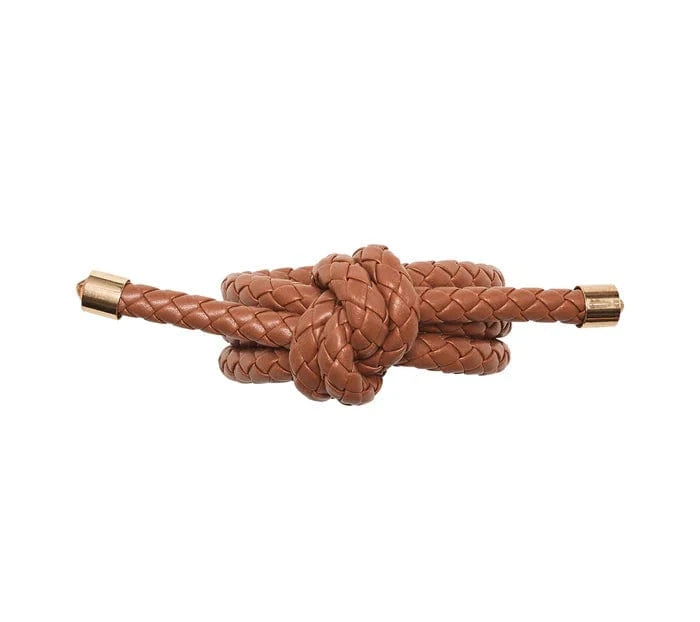 FineLeaf Porta Guardanapos Rope <br> KIM SEYBERT Camel - kit com 4 unidades