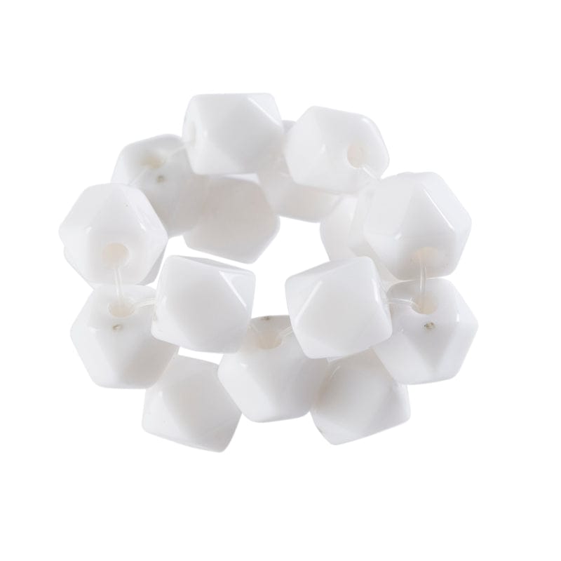 FineLeaf Porta Guardanapos Stone Branco <br> kit com 4 Unidades