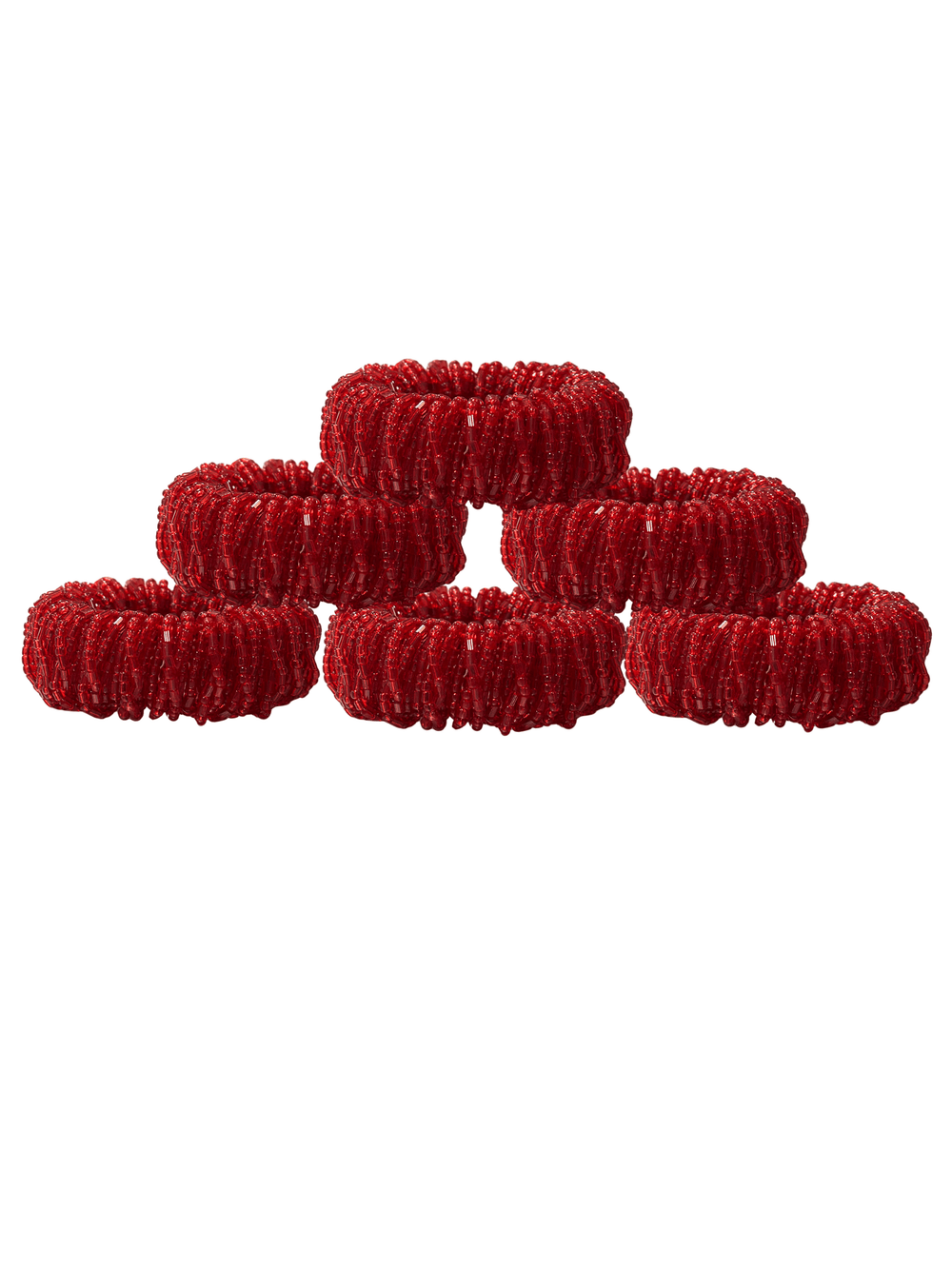 FineLeaf Porta Guardanapos Vermelho     <br> kit com 6 unidades