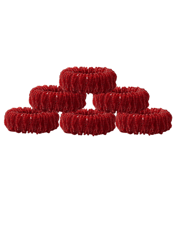 FineLeaf Porta Guardanapos Vermelho     <br> kit com 6 unidades