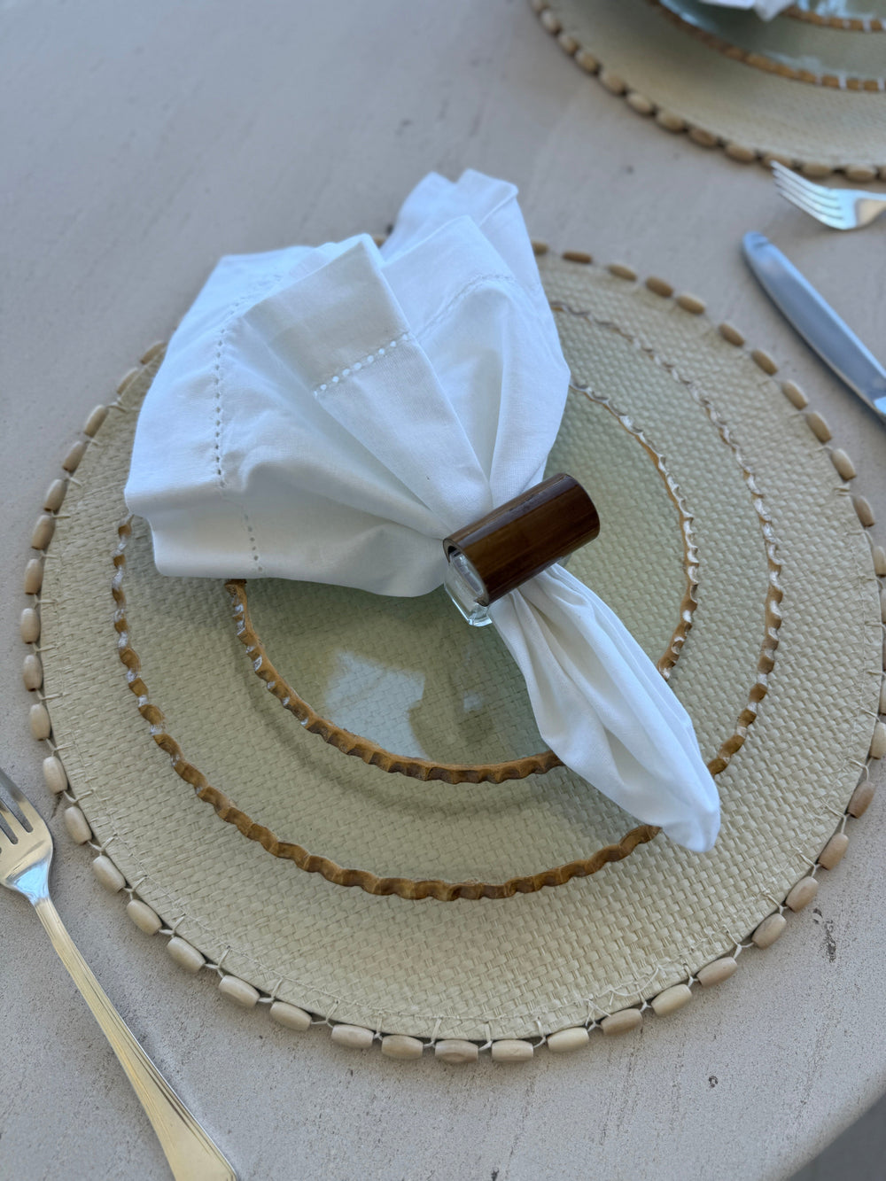 FineLeaf pratos RASO Prato Raso Vitra D’Oro  <br> Kit com 6 Unidades