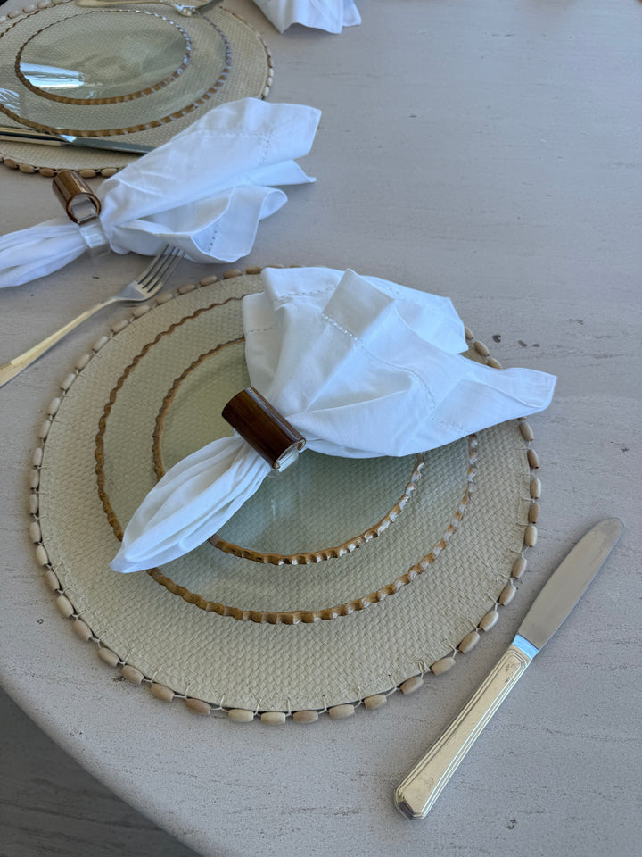 FineLeaf pratos RASO Prato Raso Vitra D’Oro  <br> Kit com 6 Unidades