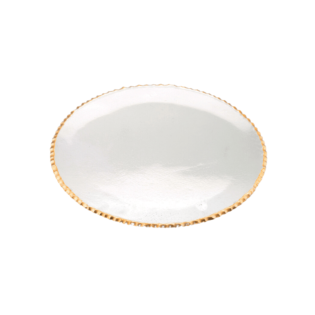 FineLeaf pratos RASO Pratos Vitra D’Oro  <br> Kit com 6 Unidades