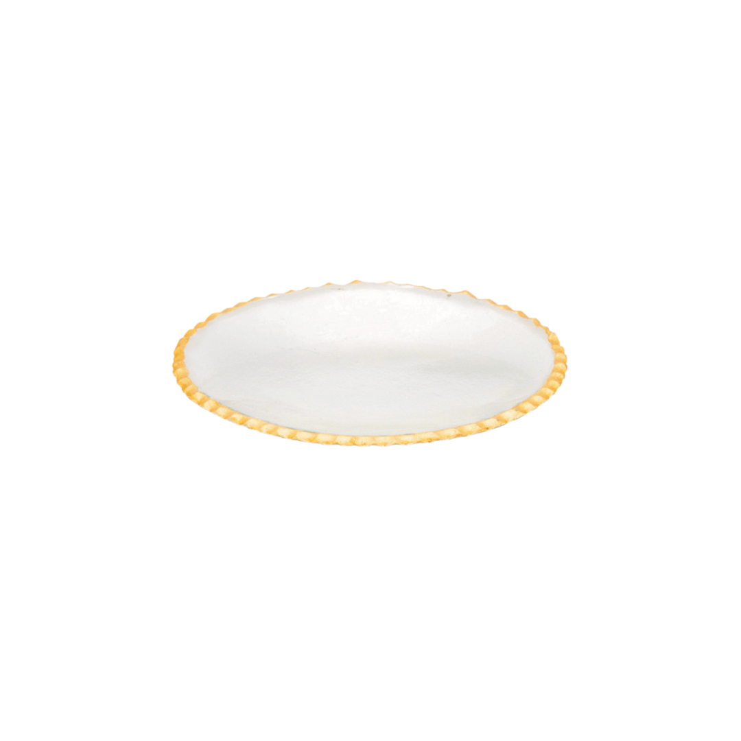 FineLeaf pratos Sobremesa Prato Sobremesa Vitra D’Oro  <br> Kit com 6 Unidades