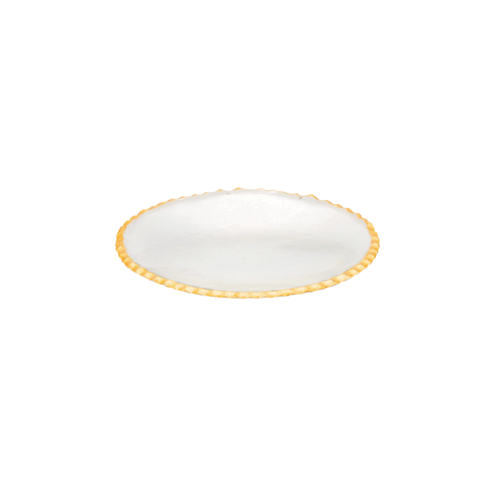 FineLeaf pratos Sobremesa Prato Sobremesa Vitra D’Oro  <br> Kit com 6 Unidades