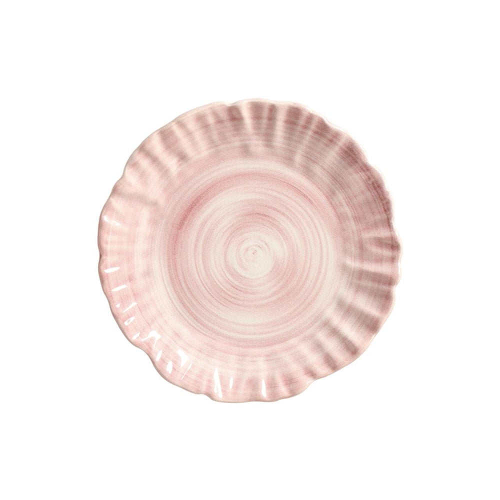 FineLeaf pratos SOBREMESA Pratos Rosa <br> Kit com 6 Unidades