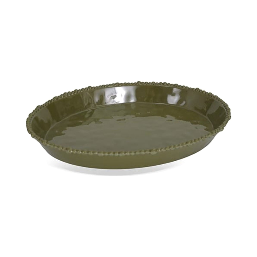 FineLeaf Pratos Travessa de Melamina Dots Verde