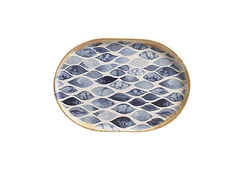 FineLeaf pratos Travessa Media AZURE <br>  Oval