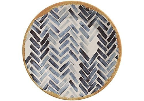 FineLeaf pratos Travessa Redondo AZURE <br> GRANDE