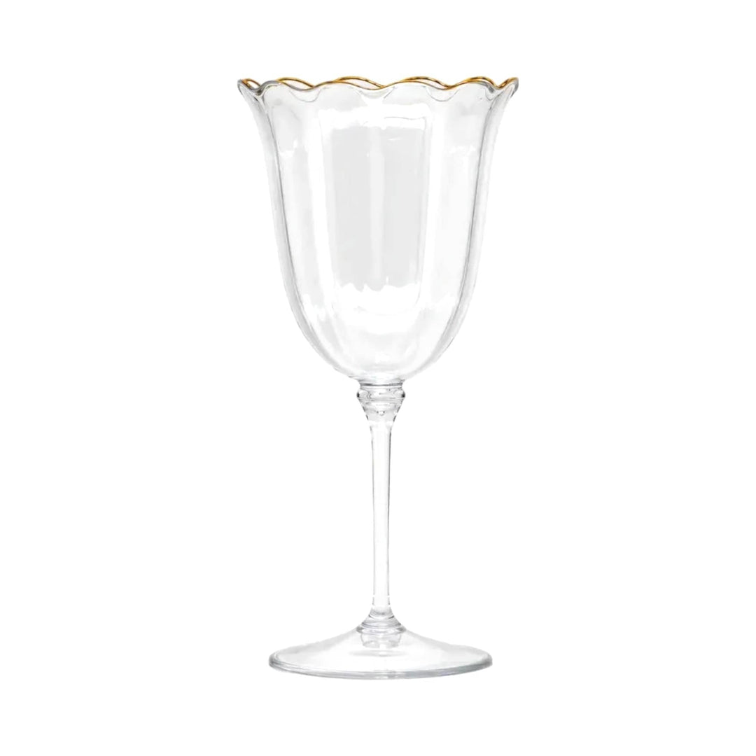 FineLeaf Taças Taça Vinho – kit 4 Glass com dourado
