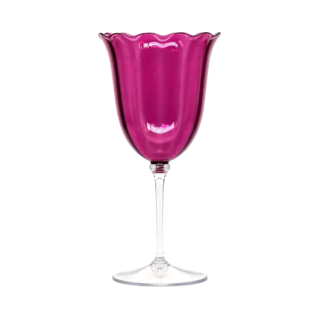 FineLeaf Taças Taça Vinho – kit 4 Pink com Dourado