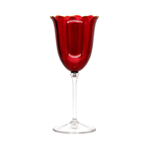 Taças de Vinho Fetely Vermelho, Kit com 4