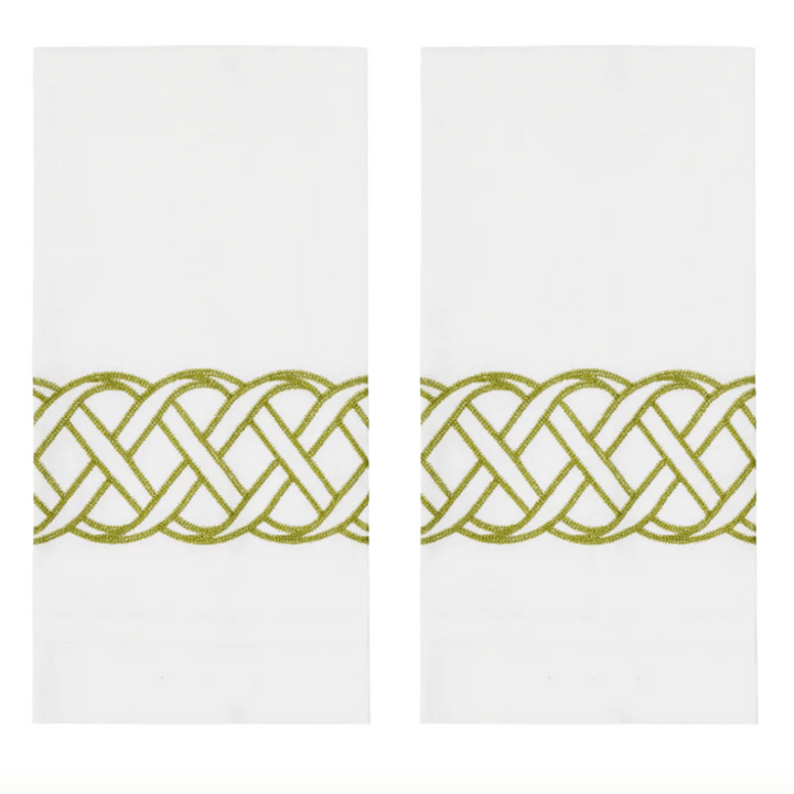 FineLeaf Toalhas de Lavabo Citron Green Toalhas de Lavabo <br> ZigZag