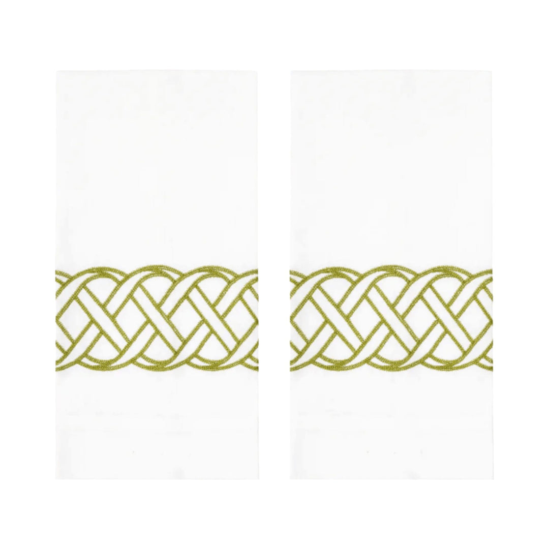 FineLeaf Toalhas de Lavabo Verde-pistache Toalhas de Lavabo – ZigZag