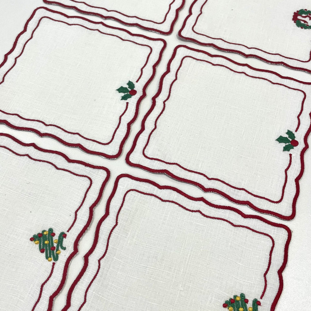 FineLeaf Guardanapos de Coquetel Guardanapos de Coquetel <br>  NATAL Mix and Match